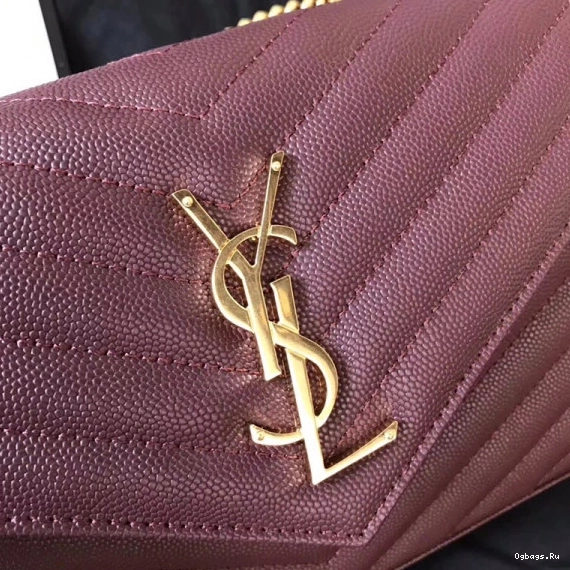 MATELASSÉ YSL CASSANDRE WALLET CHAIN 0723